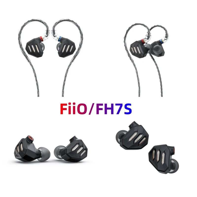 

Наушники-вкладыши FiiO FH7S, высокопроизводительные гибридные наушники-вкладыши IEM 1DD + 4BA с разъемом 3,5/4,4 мм