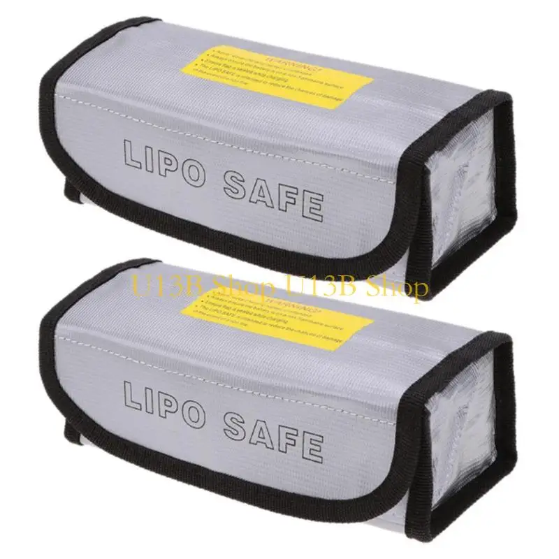 U13b 2pcs Lipo Батарея безопасная сумка, стойкое, устойчивое к хранению для протека