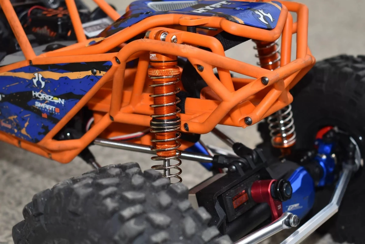 Metal External Spring Shock Absorbers Set (Front 130mm + Rear 145mm) For Axial 1/10 RBX10 Ryft 4WD RC Rock Bouncer Upgrade Parts