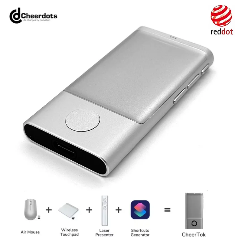 CheerTok Air Mouse Bluetooth Phone Remote All-in-One Pocket Touchpad For Smart Devices Presenter Shortcut Generator phone Remote