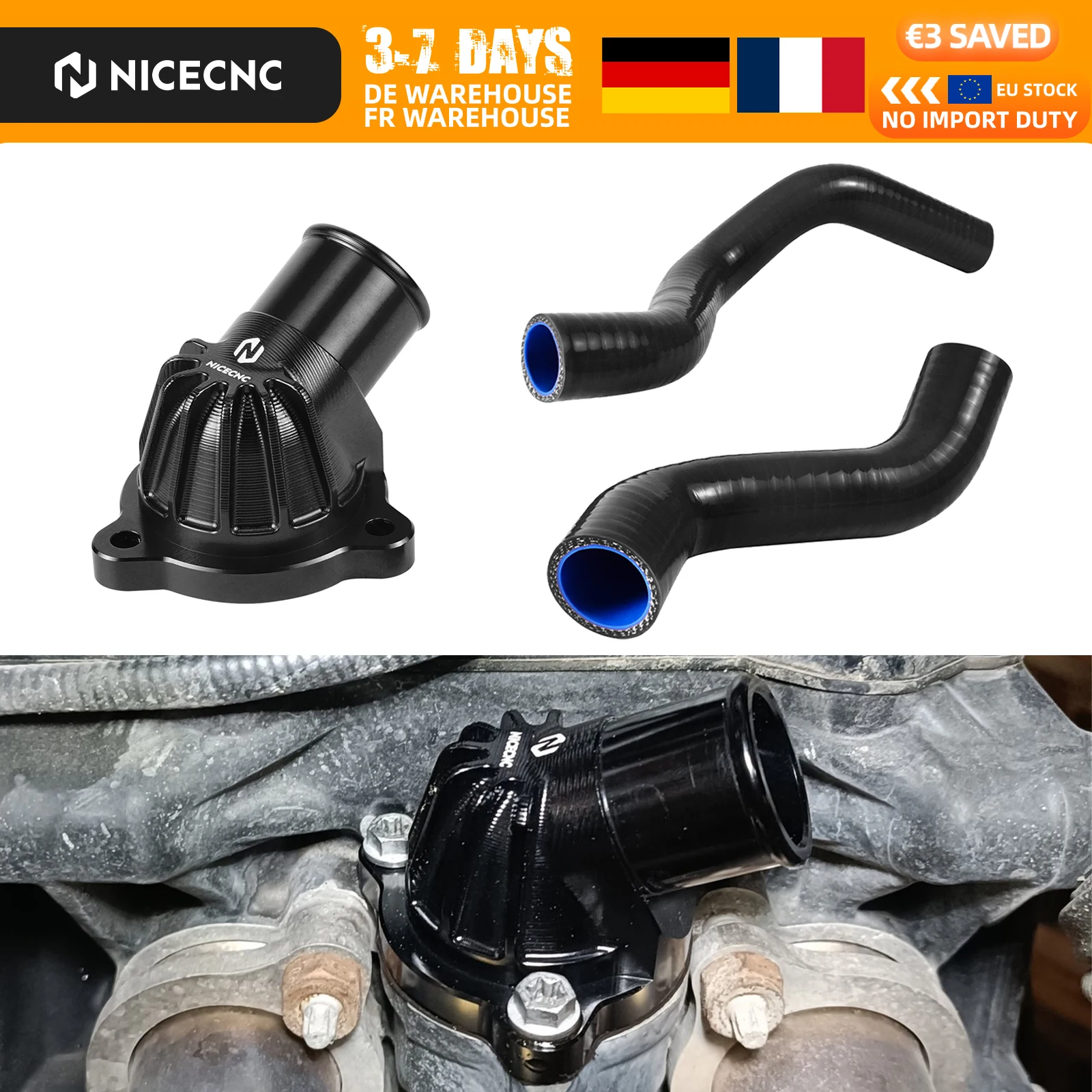 2019-2025 Für KTM 790 890 Adventure R/Rally Wasserverbindungs-Thermostatgehäuse Kühlerschlauch-Kit Husqvarna Norden 901 2022-2025