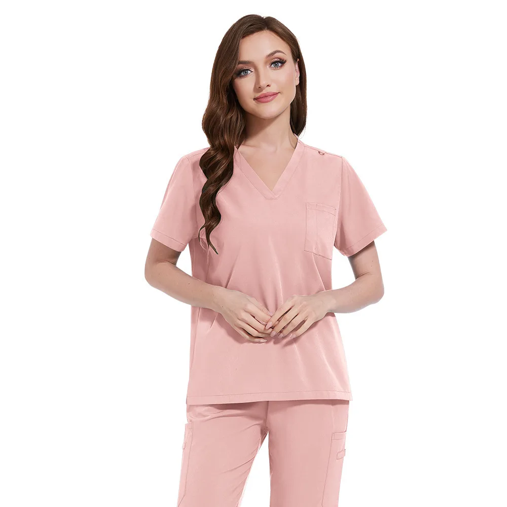 Pantaloni estivi elastici e comodi con gamba sottile, abbigliamento da lavoro, abito chirurgico per estetista clinica dentale e orale, abito per il lavaggio delle mani
