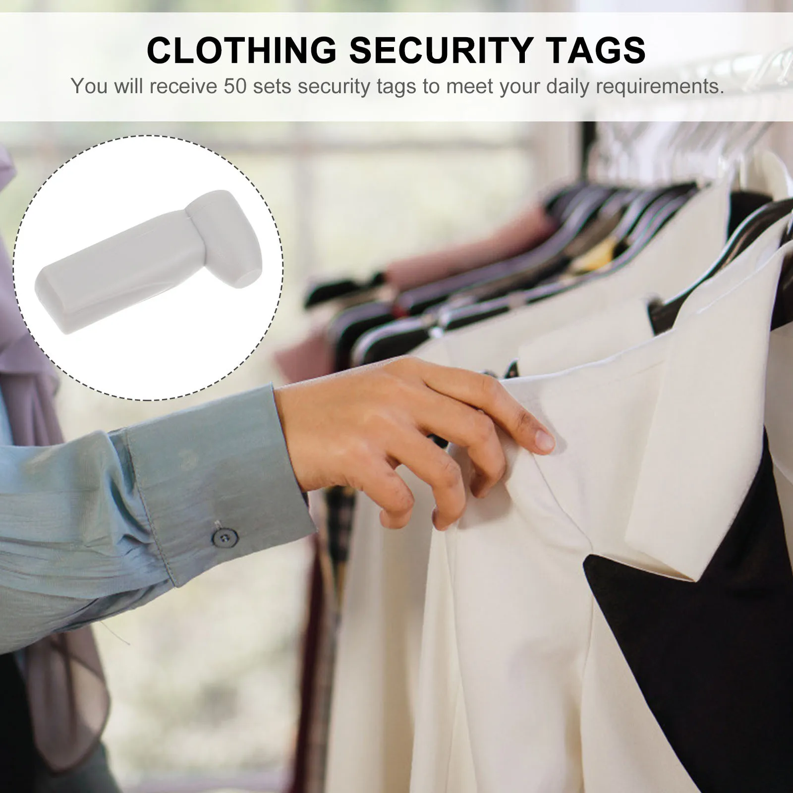 50 مجموعة من العلامات المضادة للسرقة، علامات أمنية عالية الجودة للاستخدام بالتجزئة في المراكز