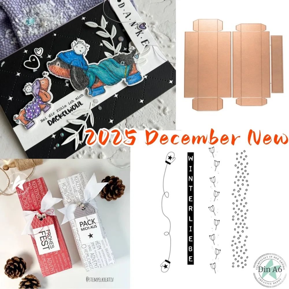 

2025 New Cutting Dies For DIY Hintergrund - Glitzerstern Scrapbooking Crafts Maker Photo Album Template Handmade Decoration