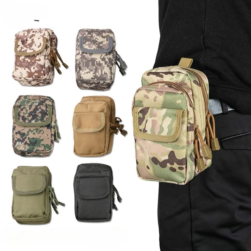

Outdoor Sports Multi Functional Tactical Mountaineering Waist Bag Wearing Belt Convenient Camping Running Waterproof Hanging Bag