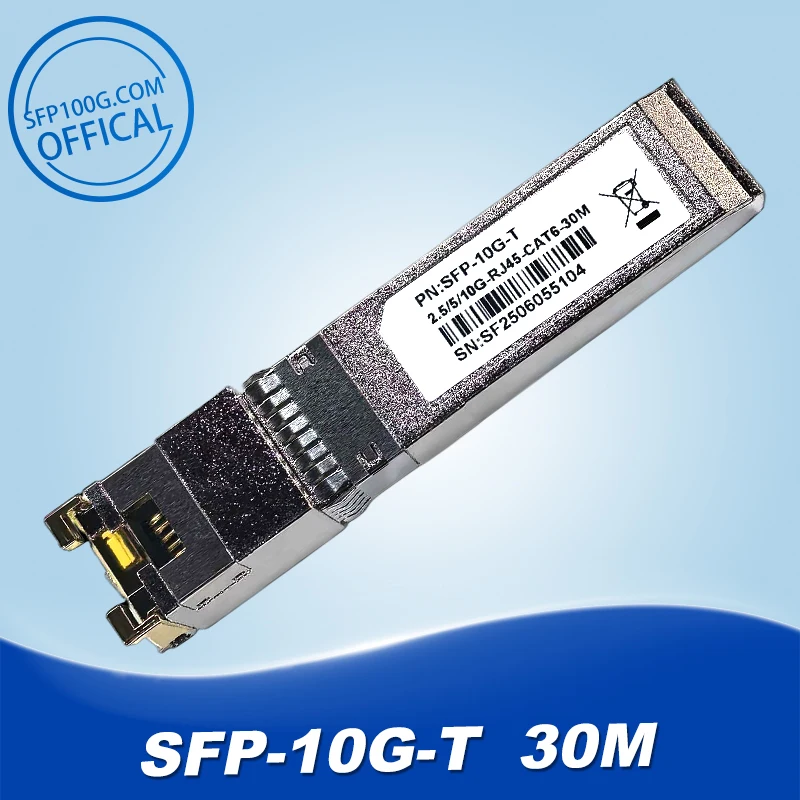 

For MikroTik S+RJ10 SFP-10G-T 10Gigabit Ethernet RJ45 Electrical Port RJ45 10G SFP+ to 10Gbase-T 30M Module Transceiver