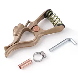 T-style Welding Ground Clamp 300-Amp Brass Welding Ground Earth Clamp For Welding - TIG/MIG/MMA Tig Welder