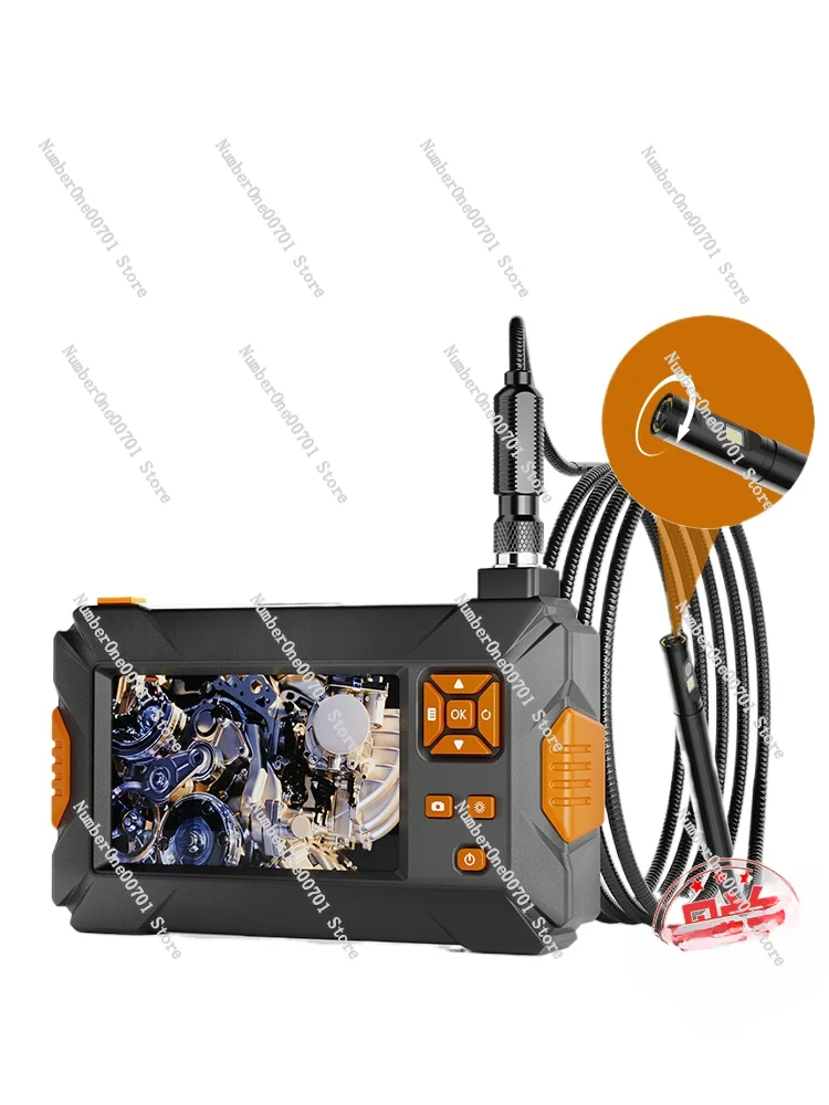 Endoscope Car Repair 360-Degree Rotating HD Camera Car Repair Special Probe Turning Pipe Detection