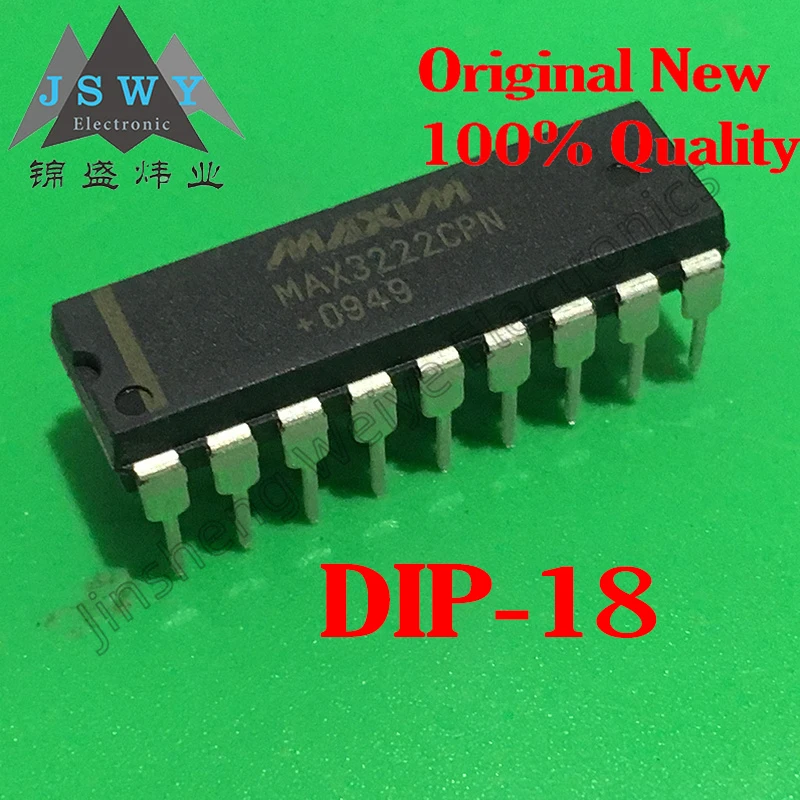 1~10PCS MAX3222CPN MAX3222EEPN Direct DIP-18 Integrated Chip IC 100% Brand New Genuine Free Shipping