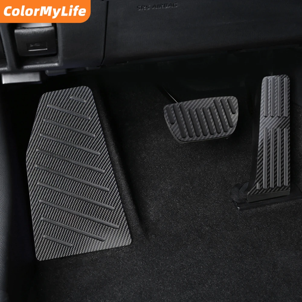 Pedal Cover for Toyota RAV4 RAV-4 2019 2020 AT Automatic Accelerator Brake Fuel Pedal Cover Car Accesories