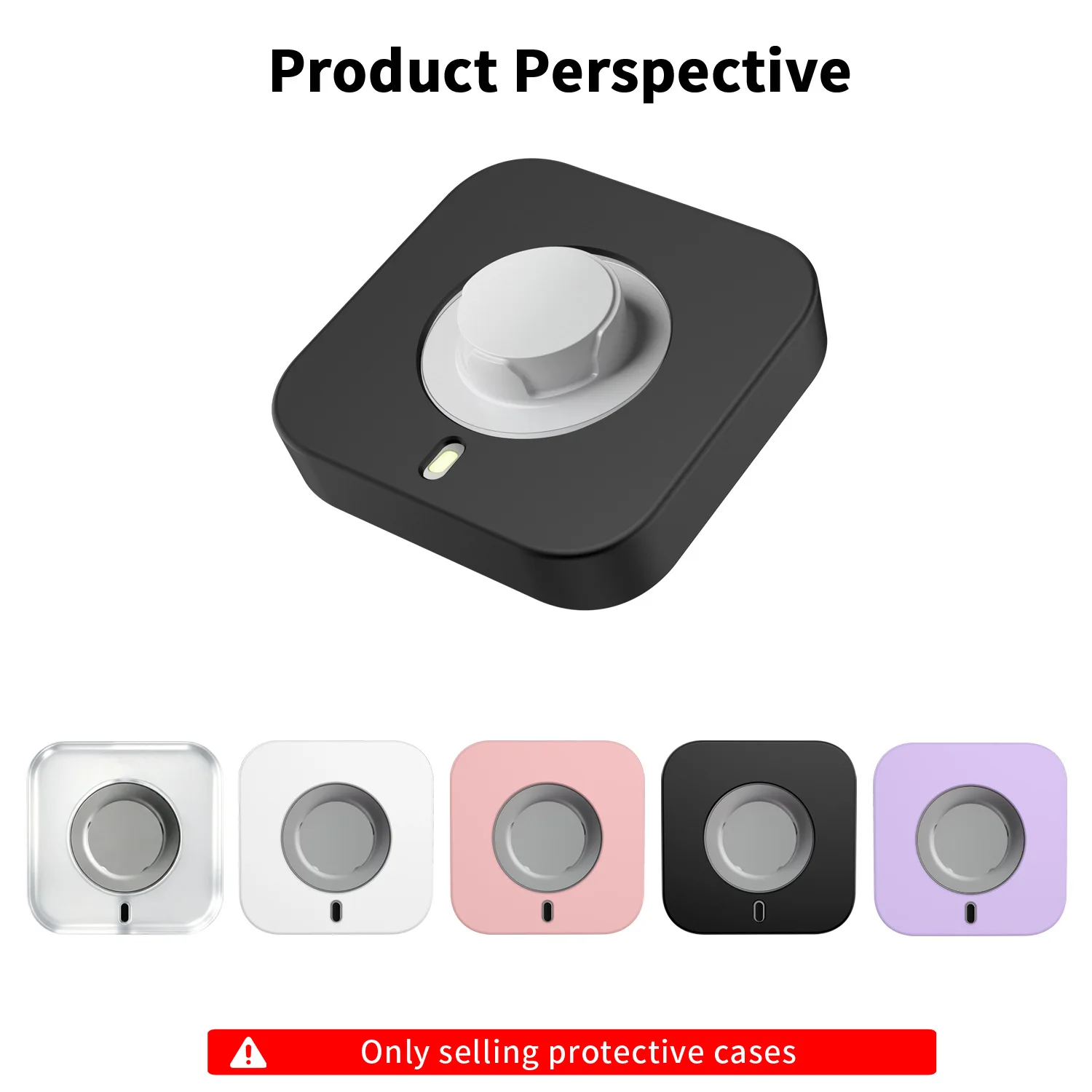 Suitable for Oura Ring 4/5 smart ring charging base protective cover, scratch resistant and dust-proof silicone protective cover