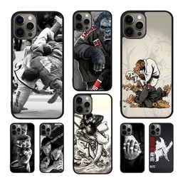 sport Martial Art MMA Fight Jiu Jitsu Phone Case For iPhone 17 Air 16 15 14 11 12 13 Pro MAX Plus coque Cover Shell