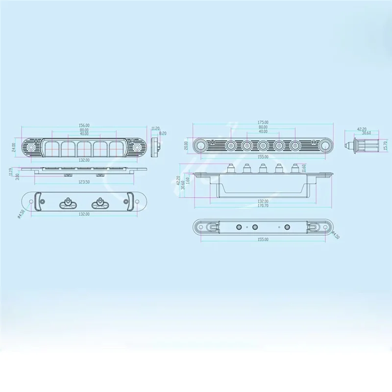 

AB13-304 Stainless Steel 5 Pin Door Loop Protector 5 Contactor Special Wire Breaker For Electric Lock For Access Control