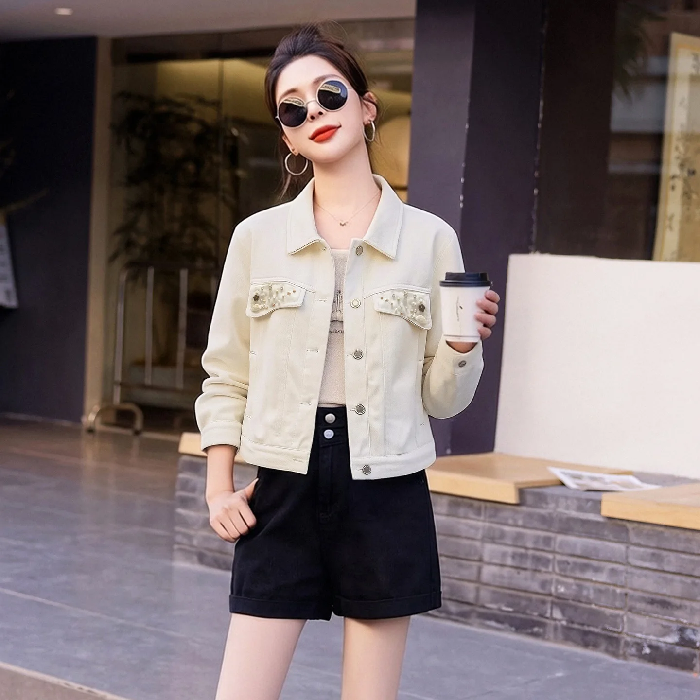 2026 Spring New Women's Jacket, Stylish And Fashionable Denim Versatile Casual Short Coat