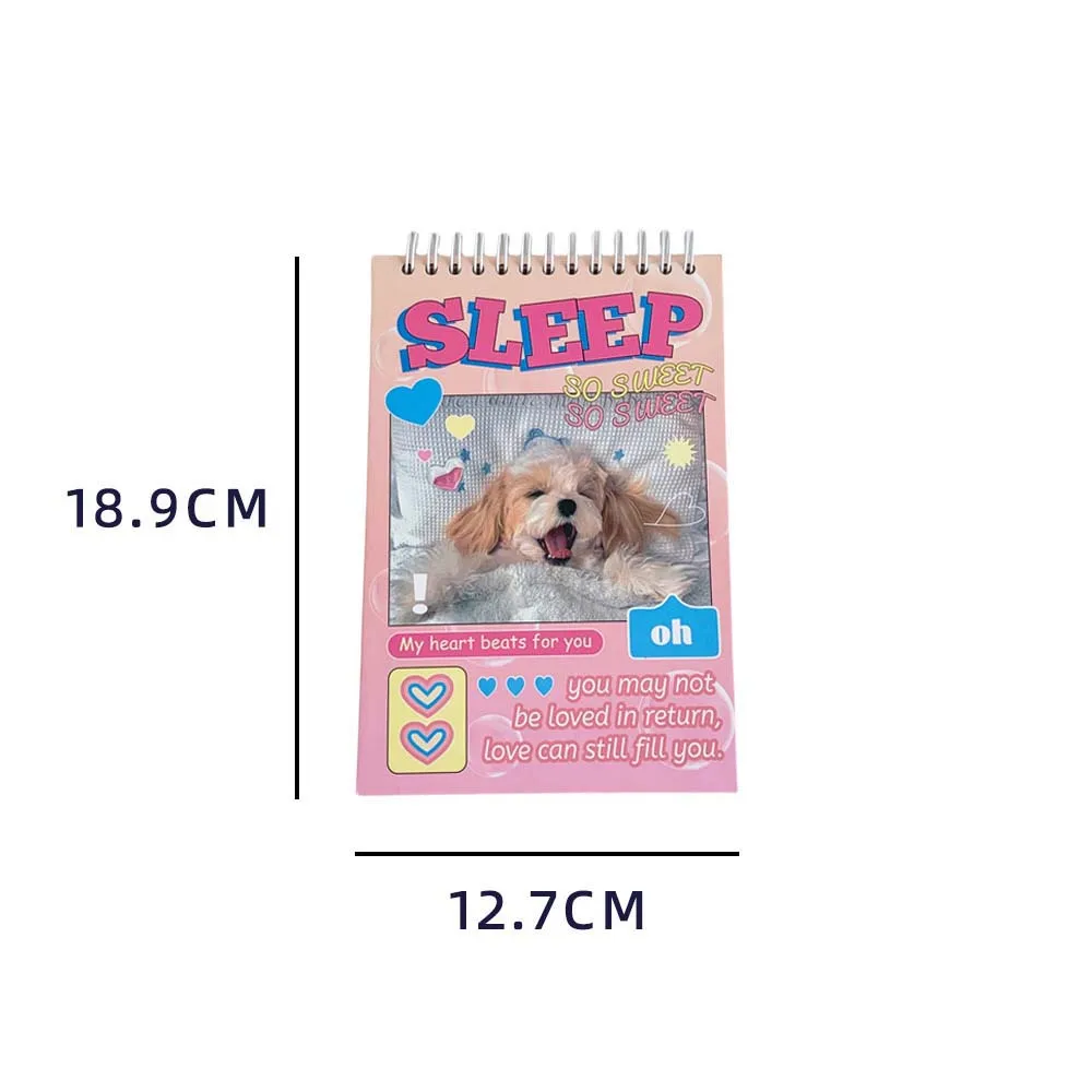 Cute Stationery Cartoon Coil Notebook Memo Pads Rollover Mini Notepad Dog Rabbit Paper Pocket Planner School