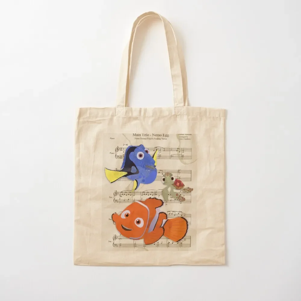 

Nemo Egg Decor Sheet Music Tote Bag Canvas shoulder bag tote bag custom university shopper Canvas for women