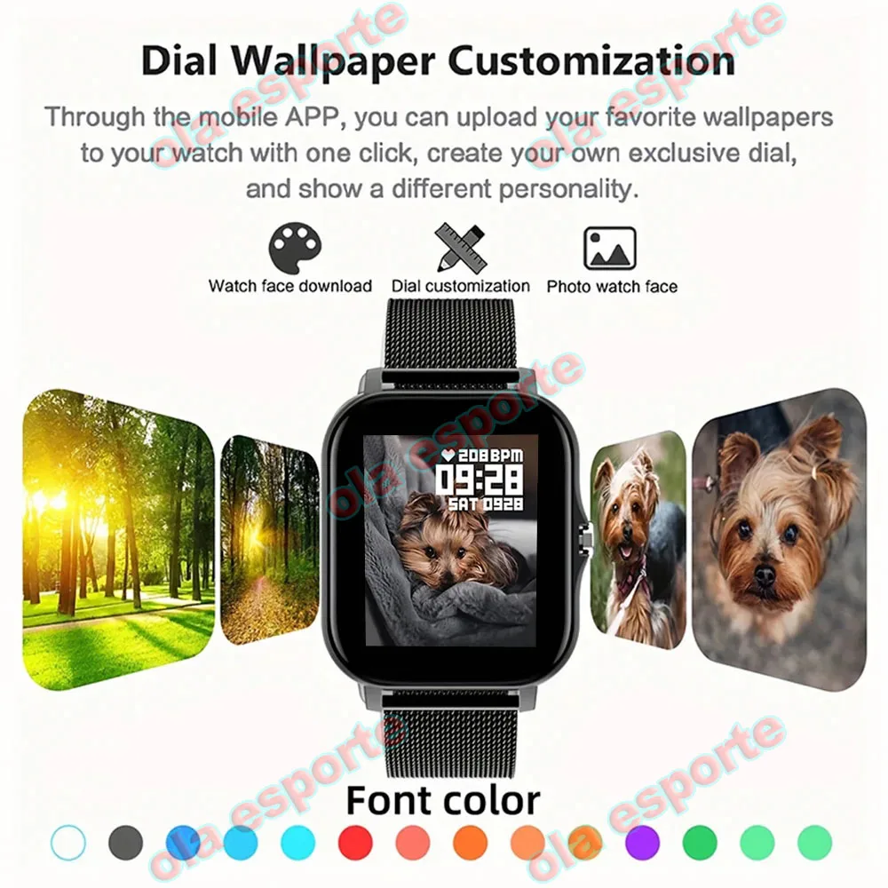 H13 Smart Watch For Xiaomi Men Women Gift Full Touch Screen Sports Fitness Watches Bluetooth Calls Digital Smartwatch Wristwatch