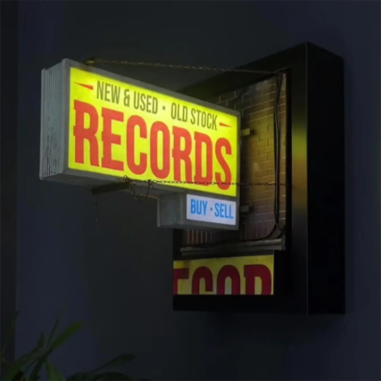 

Record Store Retro Wall Light Record Store Antique LED Wall Light record collector gift for bedroom living room cafe decoration