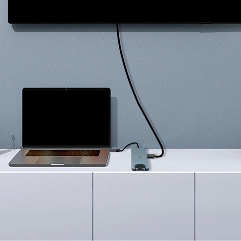 Гладко USB C Hubs USB C TO HDMIS Адаптер для беспроблемной интеграции с устройством