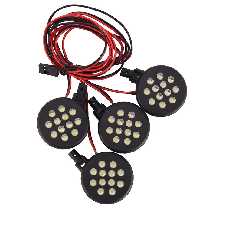 A19Q-4 LED ライト受信機キットプラスチックシェルロータスヘッドライト 1/5 HPI バハ Rovan キングモーター 5B RC カーパーツアクセサリー