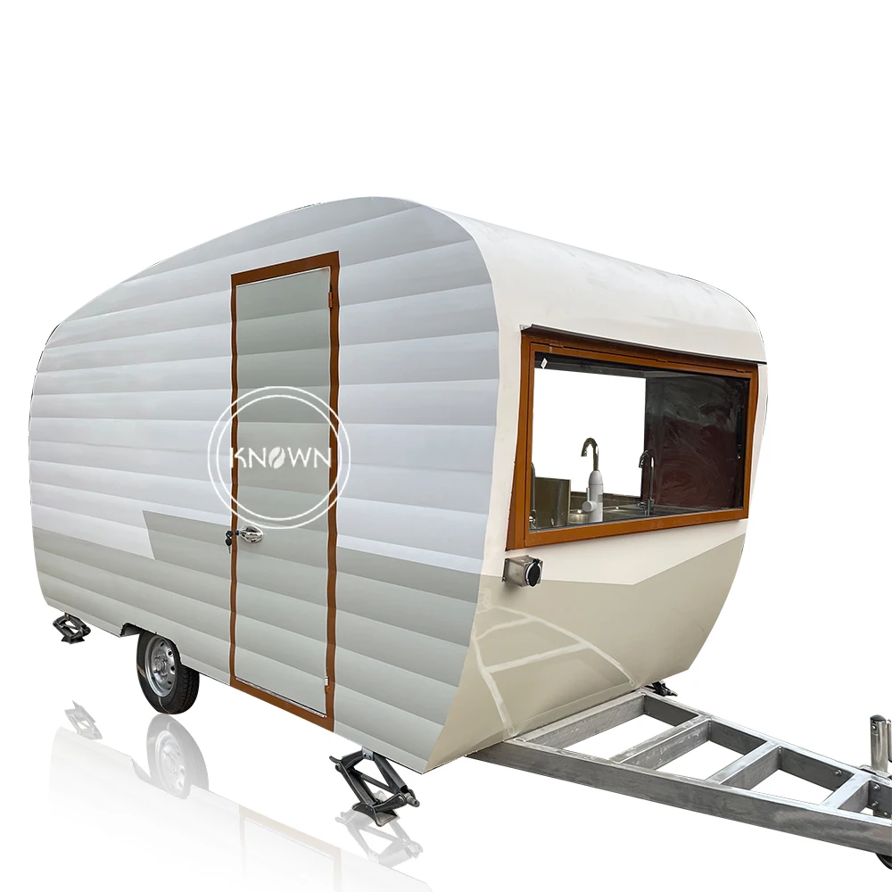 Nova chegada ao ar livre móvel reboque de comida carrinho de comida de rua China fábrica caminhão de comida móvel