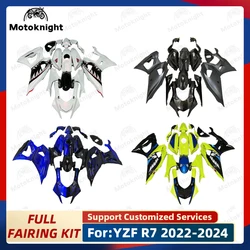 Motorcycle Fairing Kit Fit For Yamaha YZF-R7 2022 2023 2024 YZF R7 22 23 24 Full Set Fairings Painted Bodywork New ABS Plastic