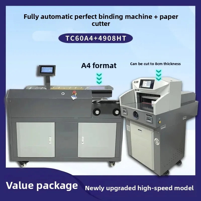 Automatic Hydraulic Paper Gluing Machine with Touch Screen Office And School Supply Cutting Device for Easy Use