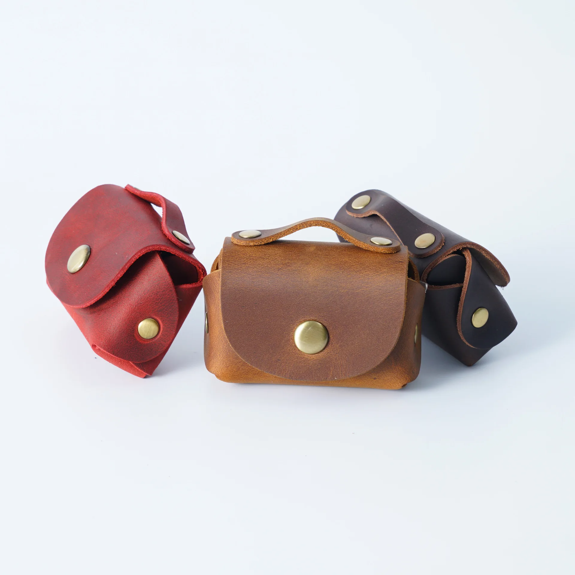 

Creative Retro Crazy Leather Wallet Men's Women's Coin Purse Storage for Data Cable Long Wallet Suede Material
