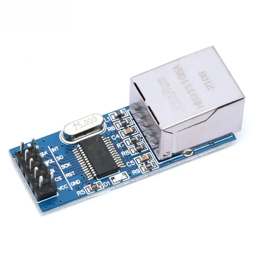 Arduino Nano ENC28J60 Ethernet Shield – Placa de interfaz de red Mini SPI LAN para redes IoT y bricolaje