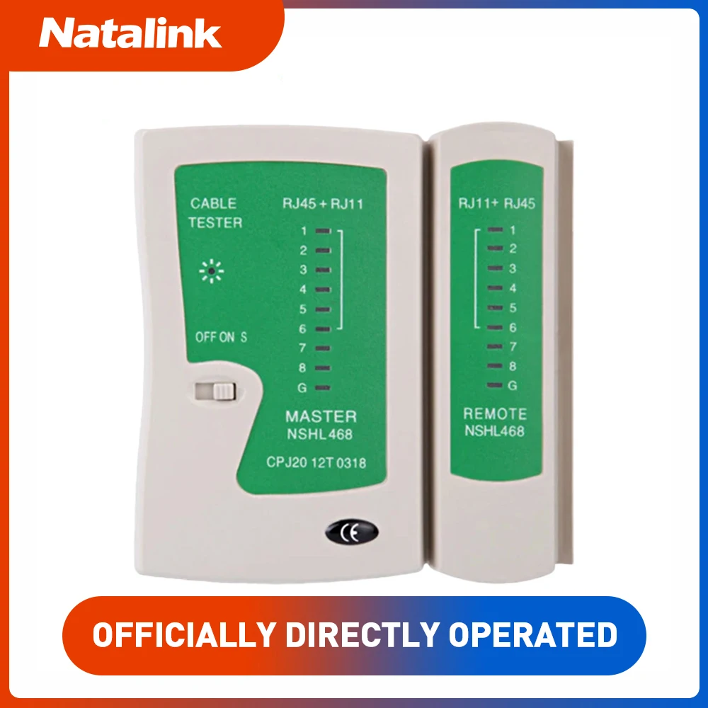 ZoeRax Network Cable Tester RJ45 Ethernet Cable Tester Lan Test Tool For Cat5 Cat6 CAT7 8P 6P LAN Cable And RJ11 Telephone Cable