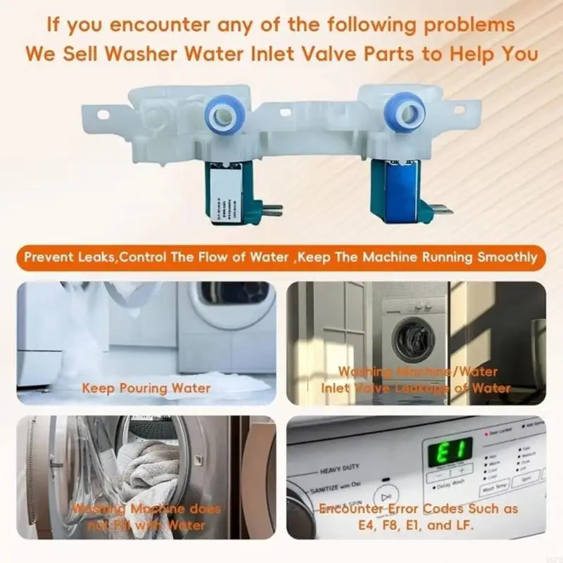 M6CB Washing Machine Fill Part Replacement with Two Port Structure