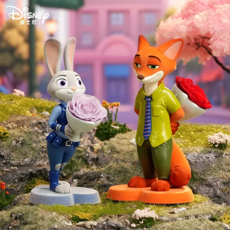 

MINISO Disney Zootopia Flower Series, натуральная загадочная коробка, слепая коробка, сумка для догадок, игрушки, кукла, милые настольные украшения, коллекция, подарок