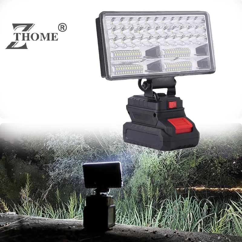 

For Makita 18V Li-ion Battery LED Work Light 3/4 Inch Flashlight Portable Emergency Flood Lamp Camping Lamp