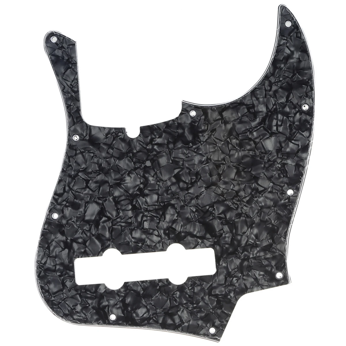 Musiclily Pickguard 10 Trous Aluminium Anodisé Pour Jazz Bass - Protection Ultra Solide Pour Fender American/Mexican