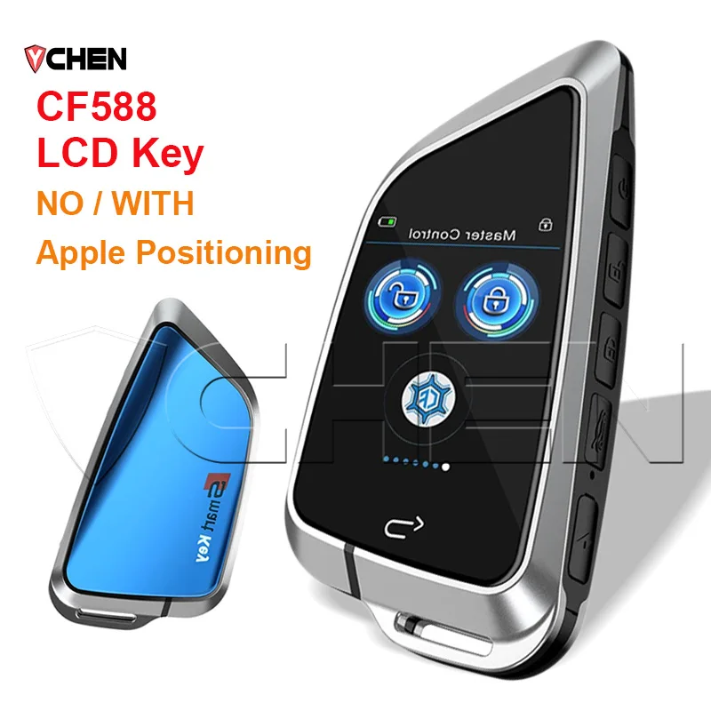 

Автоматический умный ЖК-ключ для всех ключей запуска без ключа, автомобильный вход без ключа, HD-экран, интеллектуальная карта CF588 CF588FM, цифровой дисплей, пульт дистанционного управления
