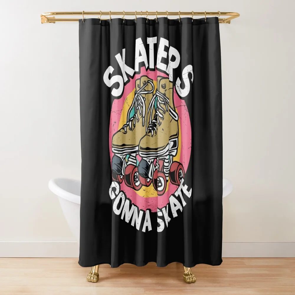 

Skaters Gonna Skate Skaters Skateboard Roller Skate Roller Shower Curtain Anime Shower Bathroom Accessorys Curtain
