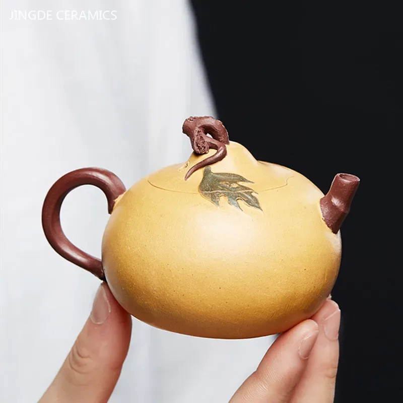 130ml Master Handmade Yixing Purple Clay Tea Pot Chinese Filter Beauty Kettle Zisha Section Mud Tea Set High Quality Tea Infuser