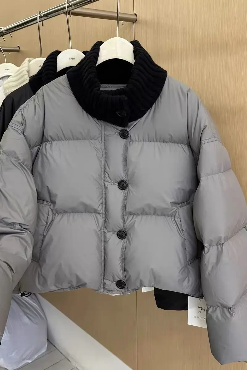 

Stand-up Collar Short Padded Jacket Women's Winter Clothing New Versatile Padded Clothing Bread Clothing Jacket Trendy Top