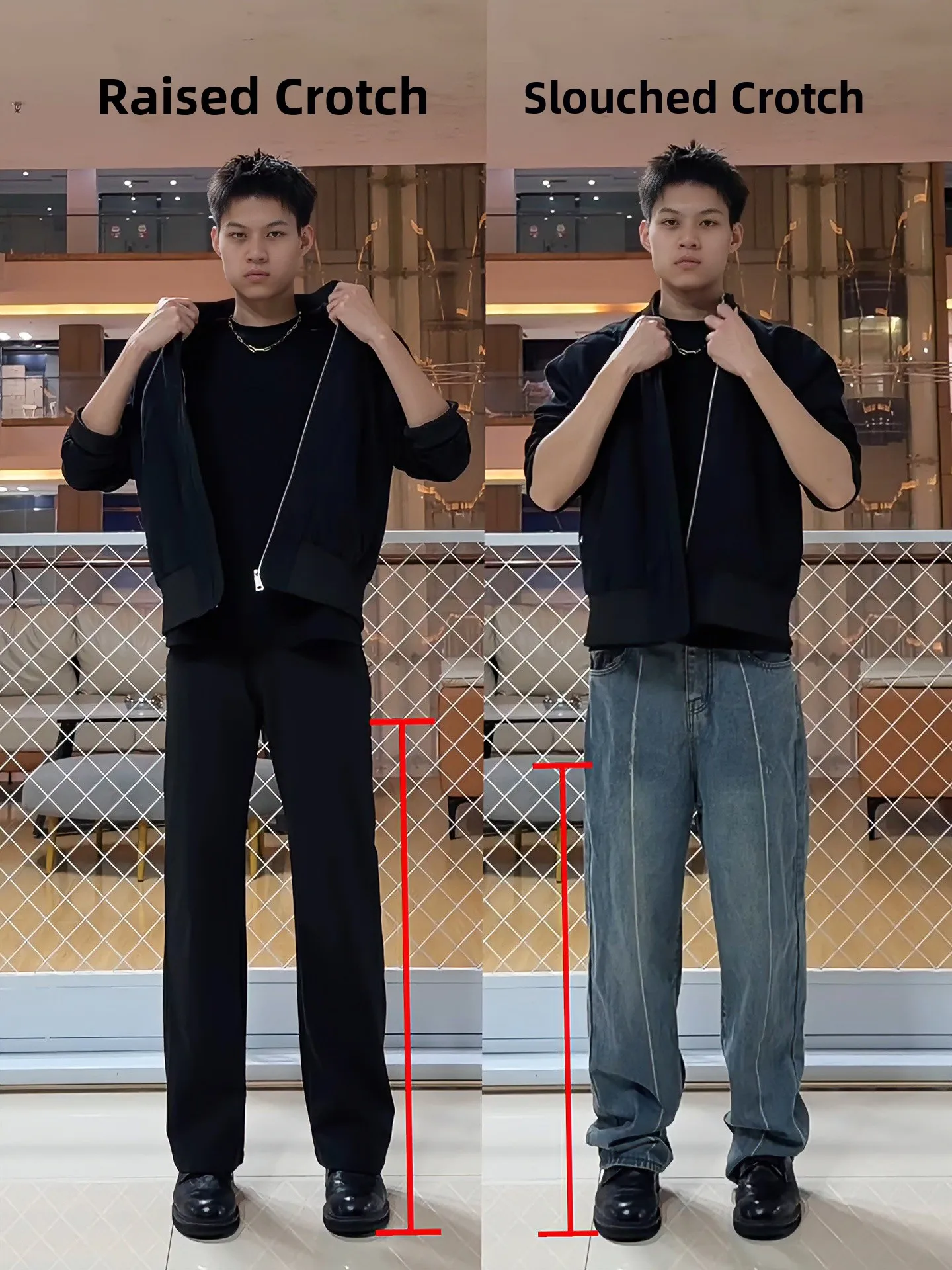 

Bla Bell Bot Straight Leg Casual Pants Men's Spring Summer High Waist Drapey American Sle Knife Trousers