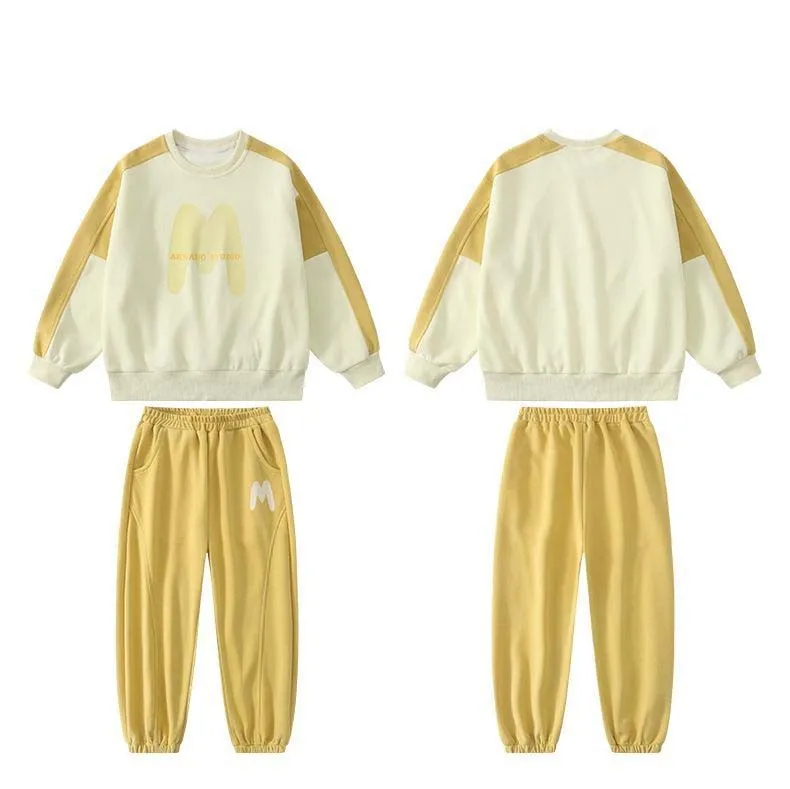 Girls New 2023 Spring Sports Suit Children Casual Korean Style Two piece Sets 6 8 10 12 14 Years Youth Teenage Girls Clothing