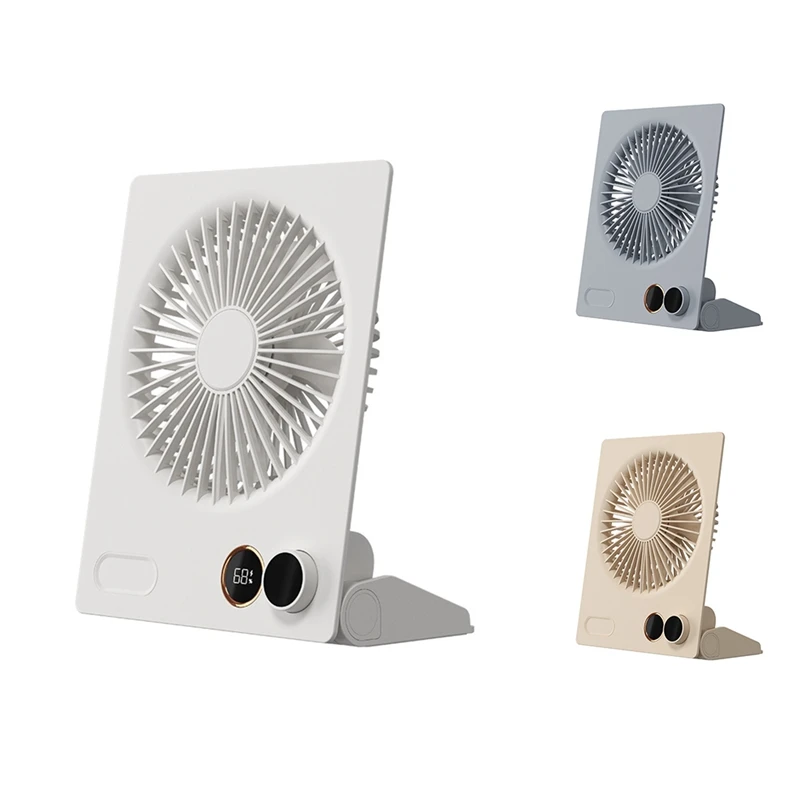 

Small Desk Fan Quiet Table Fan USB Rechargeable Cooling Fan Powerful Wind Fan Office Home Indoor Outdoor Ventilator