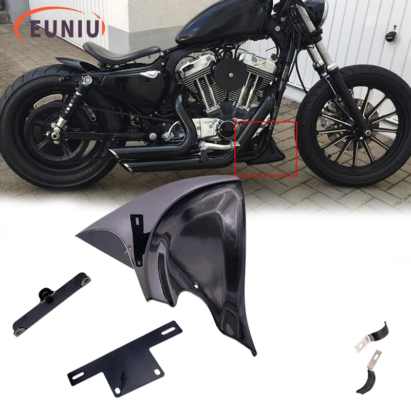 

Нижний передний спойлер на подбородок мотоцикла, обтекатель Air Dam, чехол для Harley Sportster 48 883 1200 2004-2018 для Fatboy Softail Touring