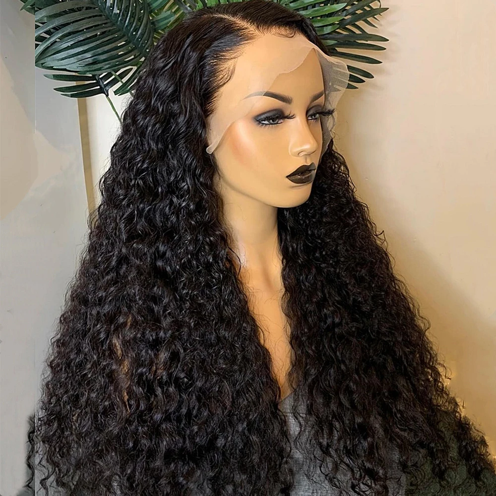 Curly 13x6 hd Lace Frontal Wig Glueless Lace Front Human Hair Wig Ready To Wear Kinky Curly 13x4 Brazilian Closure Wig For Women