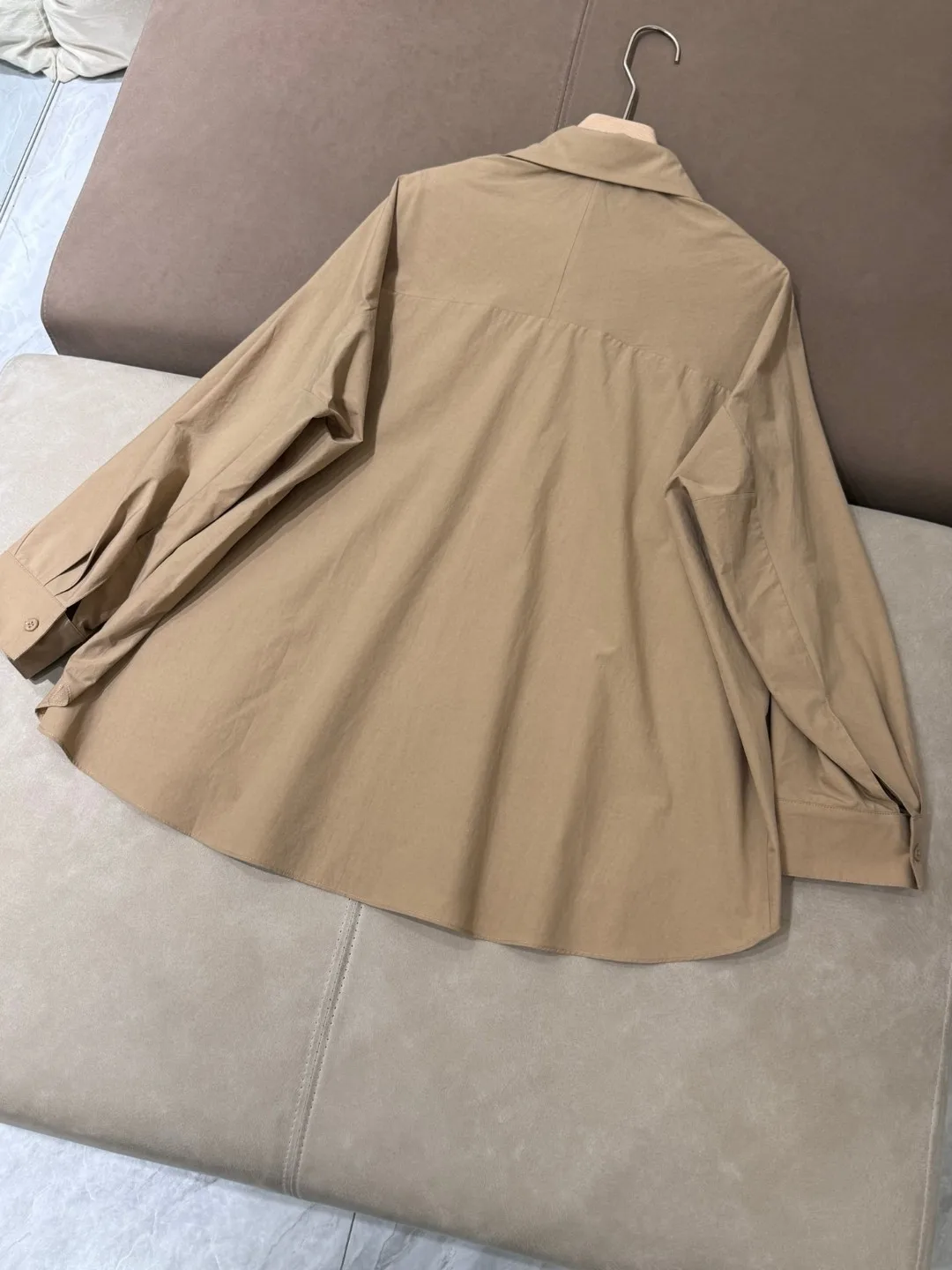 Women's cotton fashionable versatile wide cut shirt