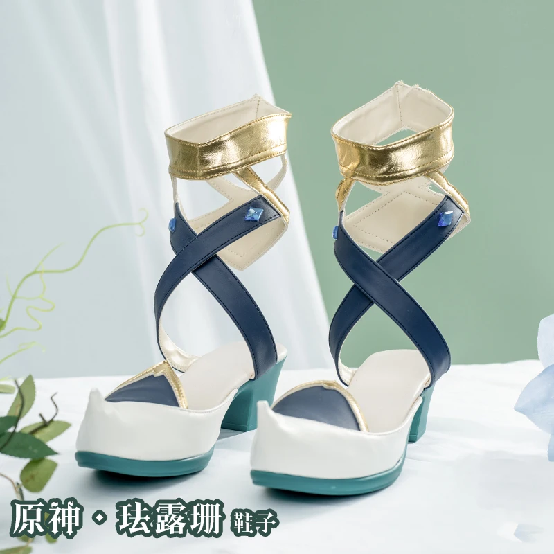

Cosplay Faruzan Shoes Game Animation Genshin Impact Accessories Props Women's high heels