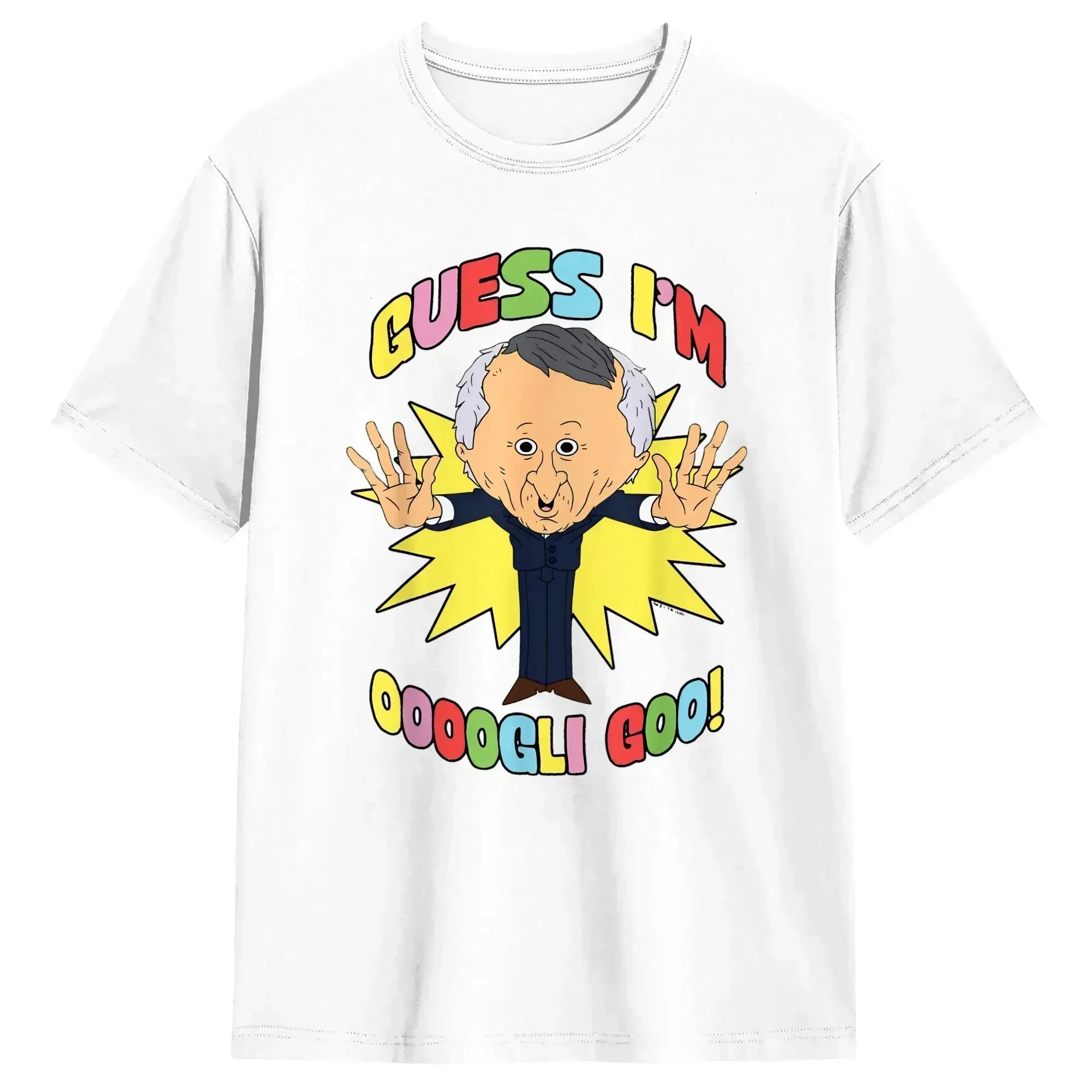 Awesome Smiling Friends Mr Boss Guess I am Ooogli Goo T-Shirts Men Crew Neck Cotton T Shirt Short Sleeve Tee Unique Clothing