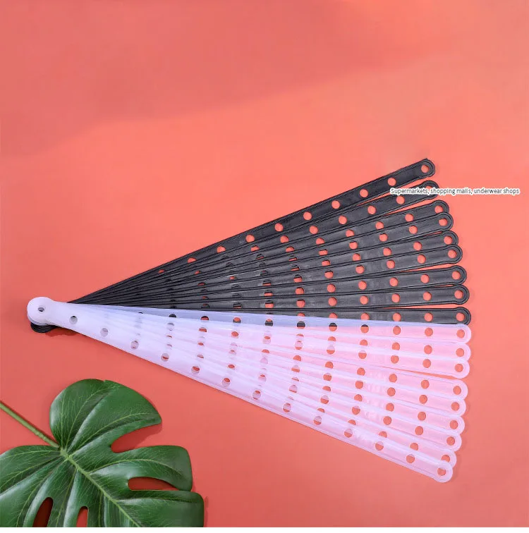 40pcs Plastic White Display Hanger Strips Coordinate Heavy Weight Plastic Displays Stable Hanger Connector