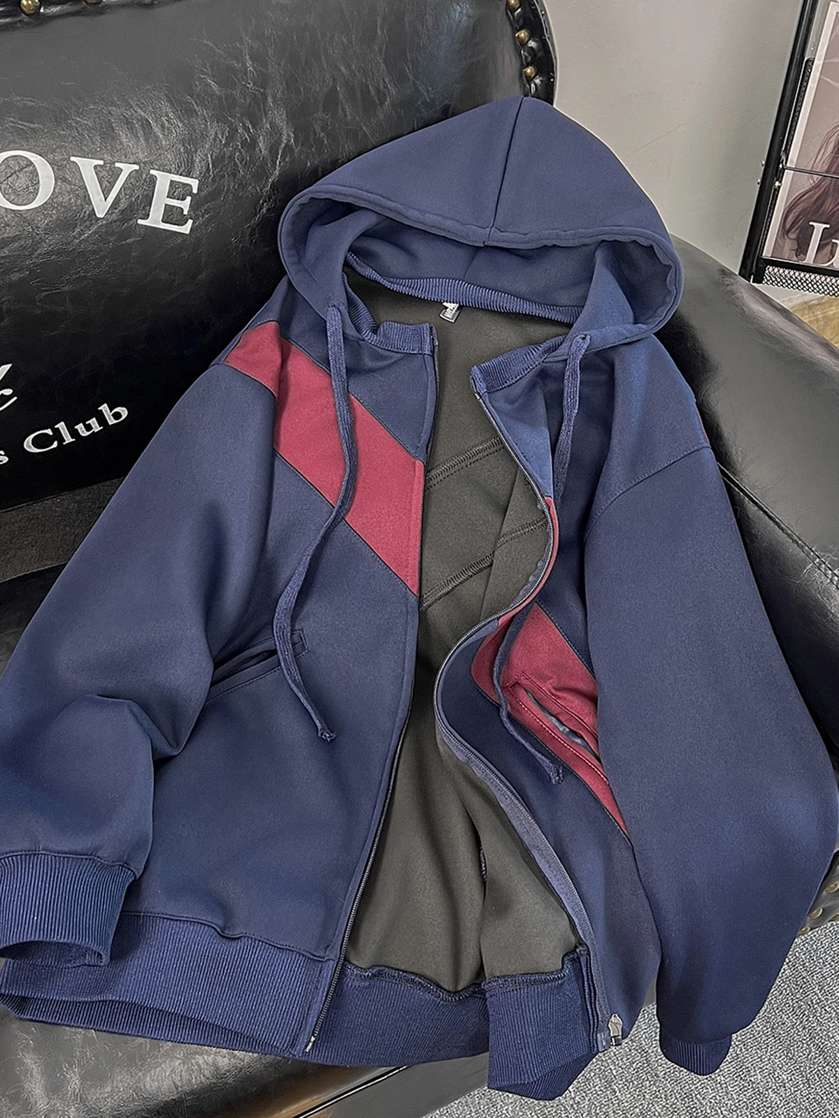 

Mens With Hat Hoodies Skull Fall Breathable Half-Zip Relaxed-Fit Festival Cool Streetwear Simple Modern Cotton Protection Cozy