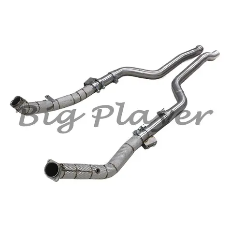 मर्सिडीज के लिए फैक्टरी स्टेनलेस स्टील CLS63 AMG एग्जॉस्ट डाउनपाइप, बेंज CLS63S AMG 5.5T 2007-2017 फ्री फ्लो पाइप 8 best sales कक्षा 63 - №3