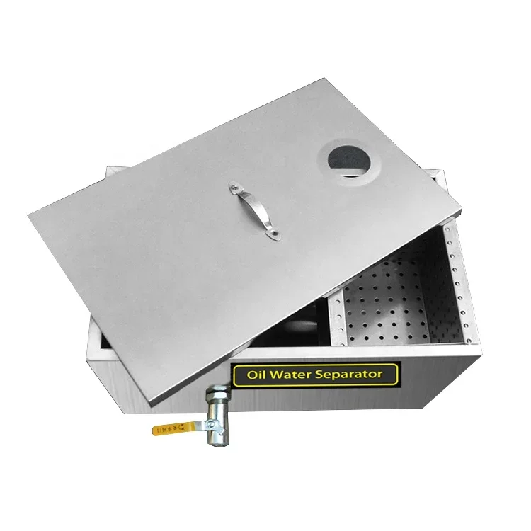 

Oil Water Separator/commercial Kitchen Oil Grease Trap Interceptor Arrival Stainless Steel New for Restaurant Carton 50mm 0.2t/h